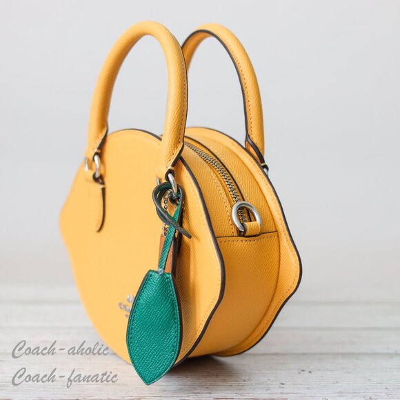 NWT Coach CR251 Lemon Leather Crossbody *Limited* - Picture 8 of 13